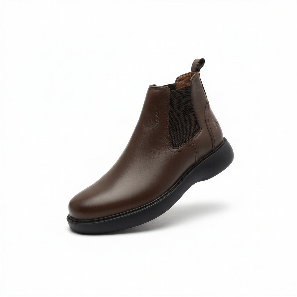 Bottine En Cuir 504 Marron