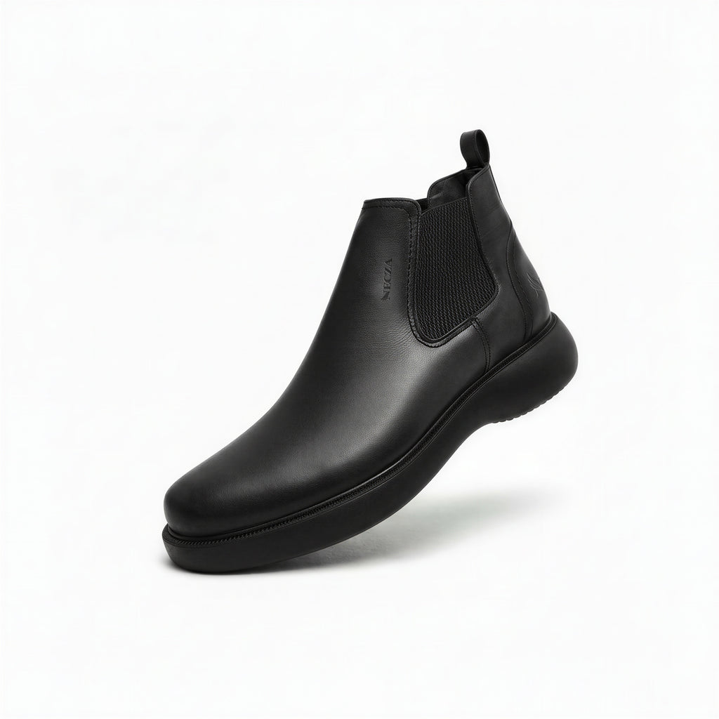Bottine En Cuir 504 Noir