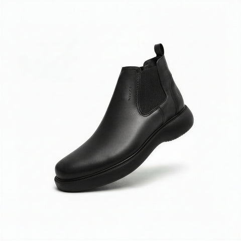 Bottine En Cuir 504 Noir