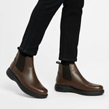 Bottine En Cuir 504 Marron