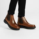 Bottine En Cuir 504 Tabac